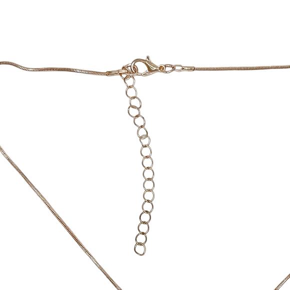 Necklace Rose Gold Rhinestone Tree of Life Necklace 18" - Picture 6 of 6